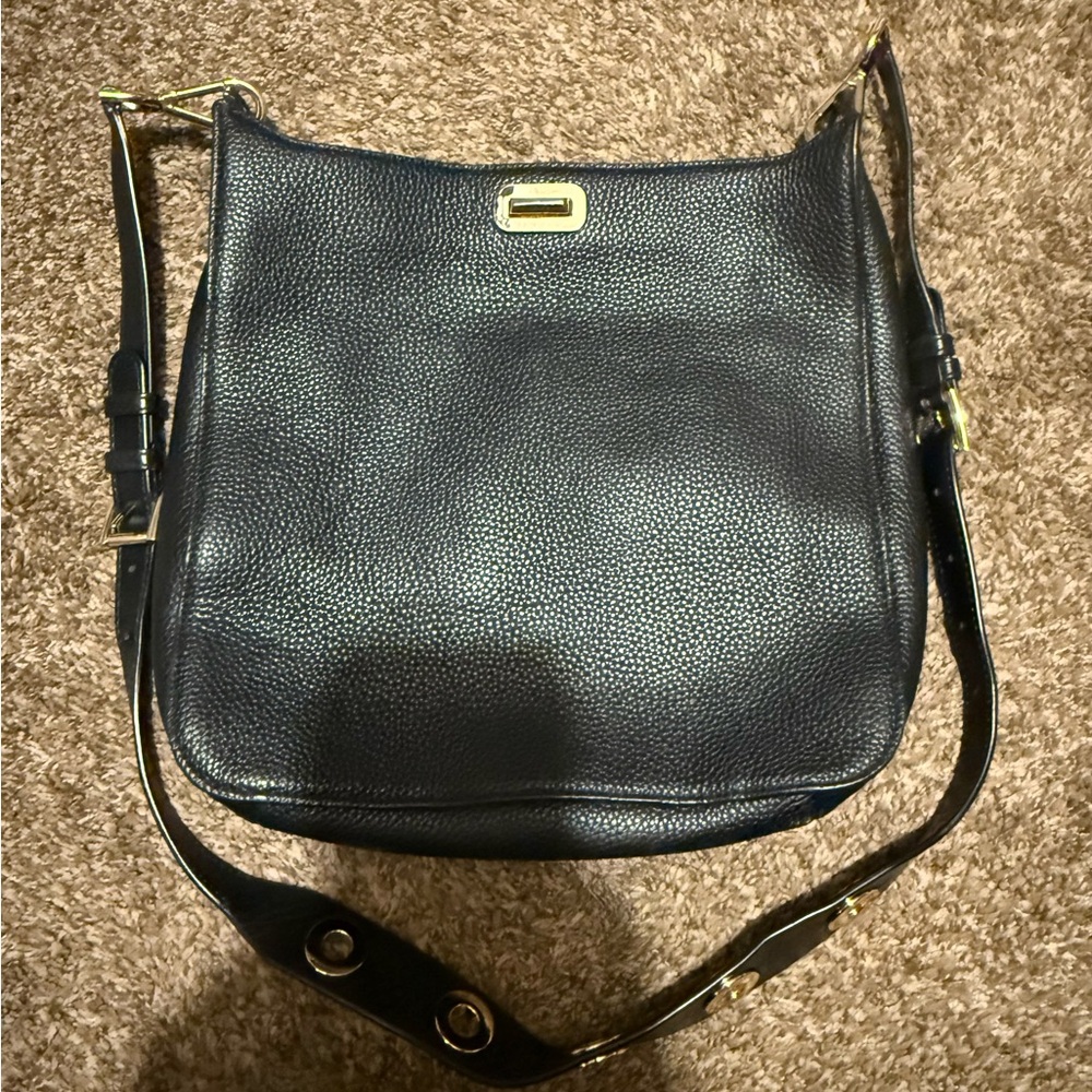 Michael Kors Black Leather Crossbody Bag